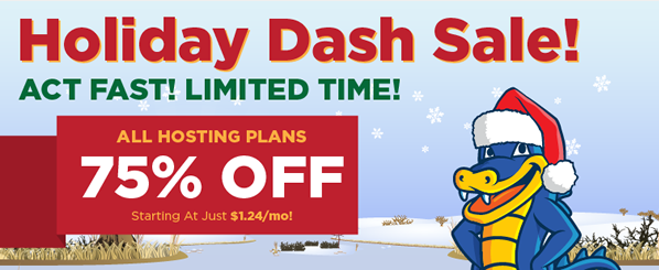 Hostgator Special Discount - Holiday Dash Sale Latest
