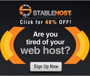 Stablehost discount promotion 40% off